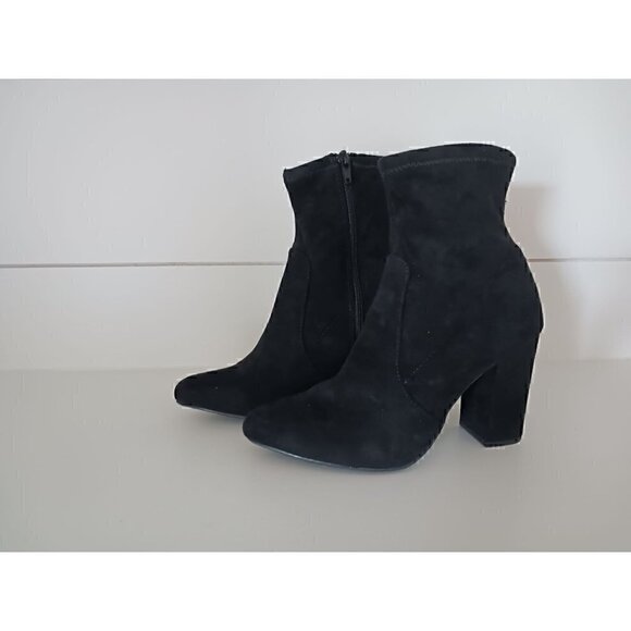 WILD PAIR Black Becci Sock Booties/NWOB, Size 7M - Picture 1 of 10